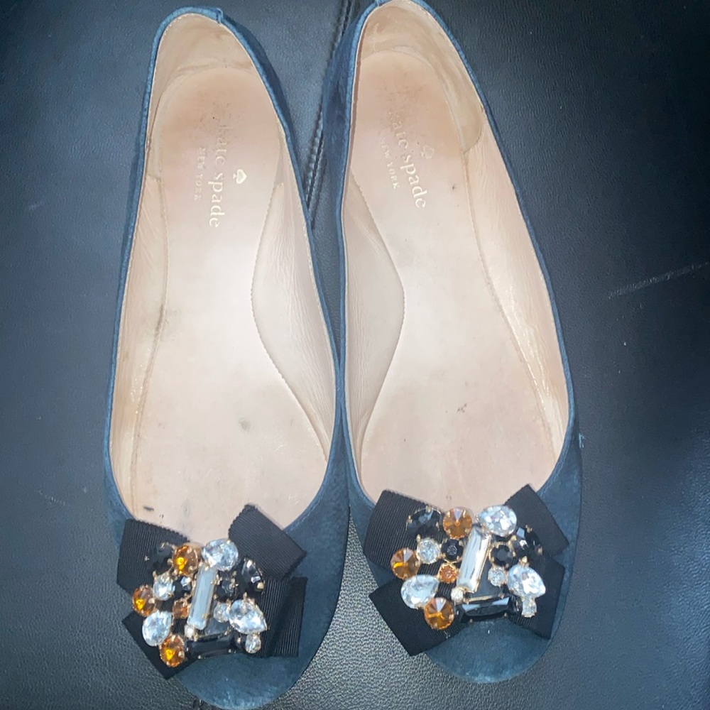 Navy Kate Spade Flat